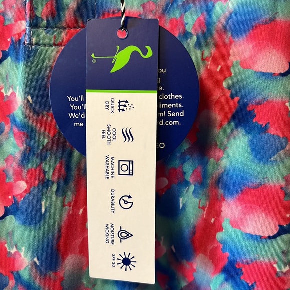 New Tailor Byrd Multicolored Performance Golf Polo, Quick Dry, Moisture Wicking! - Picture 7 of 8